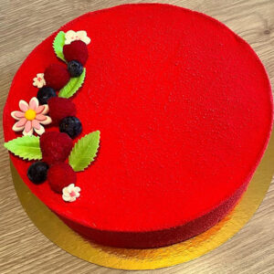 Entremet fruits rouges