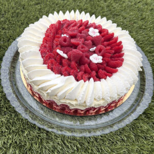 Entremet vanille chantilly - framboise
