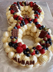 Number cake vanille chocolat blanc