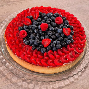 tarte framboise et myrtille